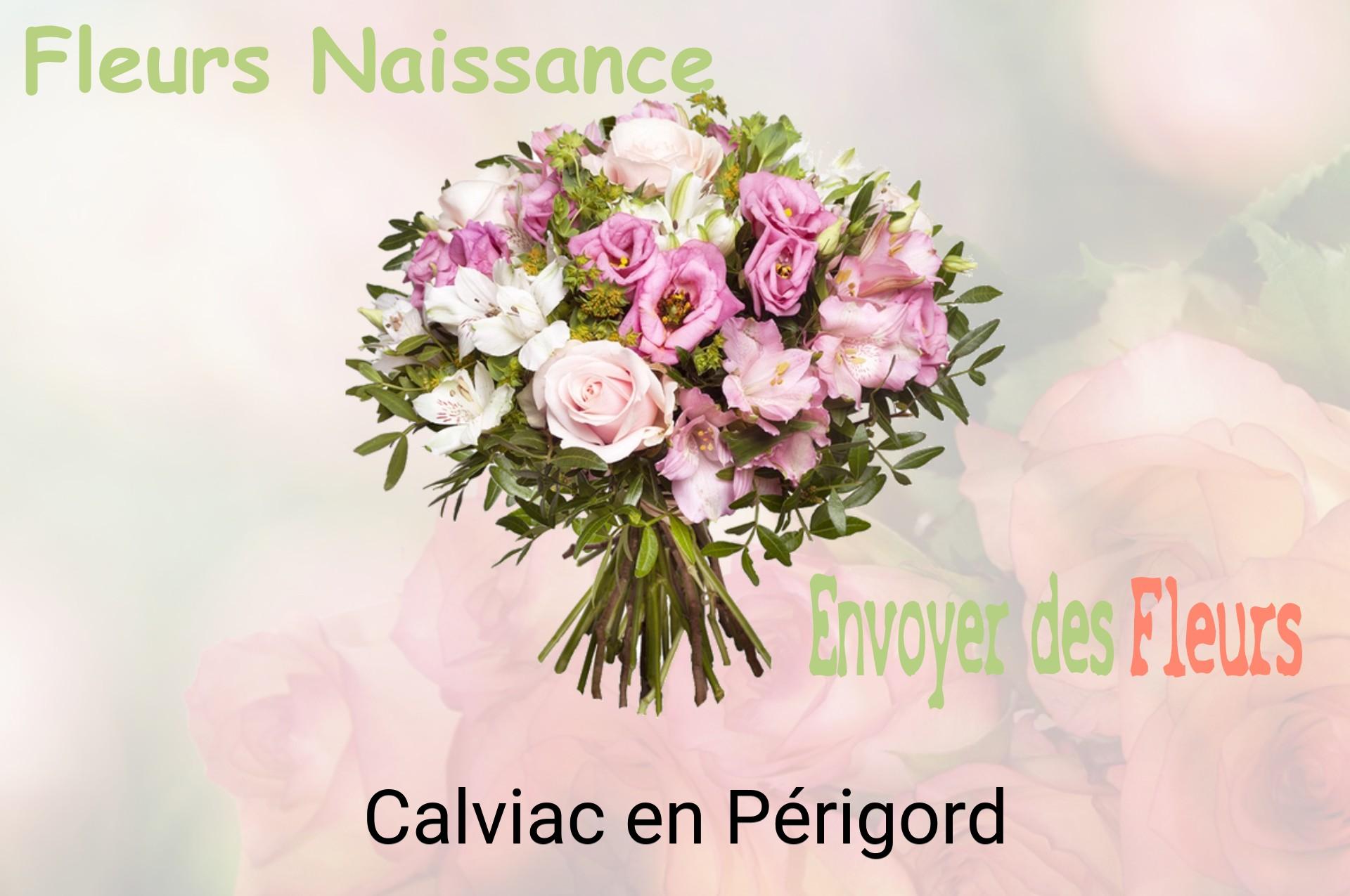 Bouquet de fleurs de naissance livré à Calviac-en-Périgord